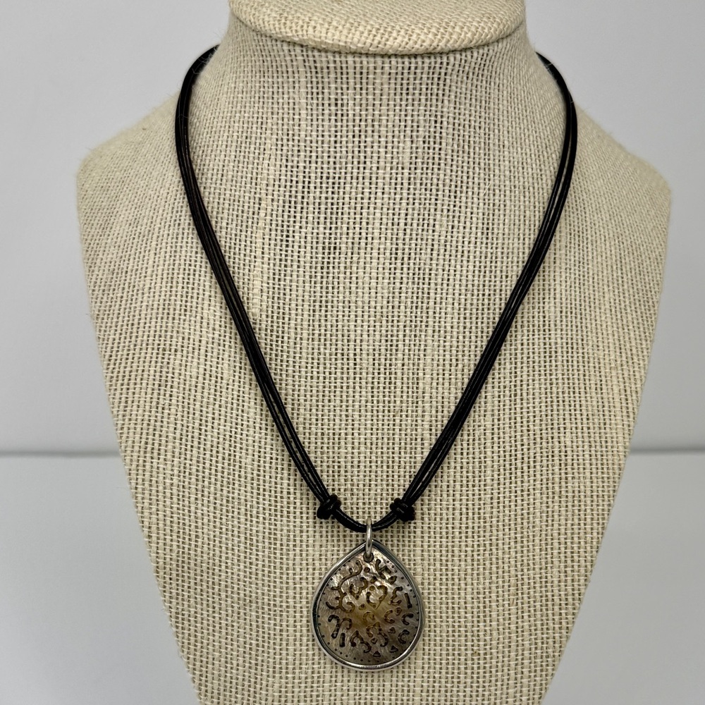 Vintage SILPADA Abalone Shell Strap Necklace